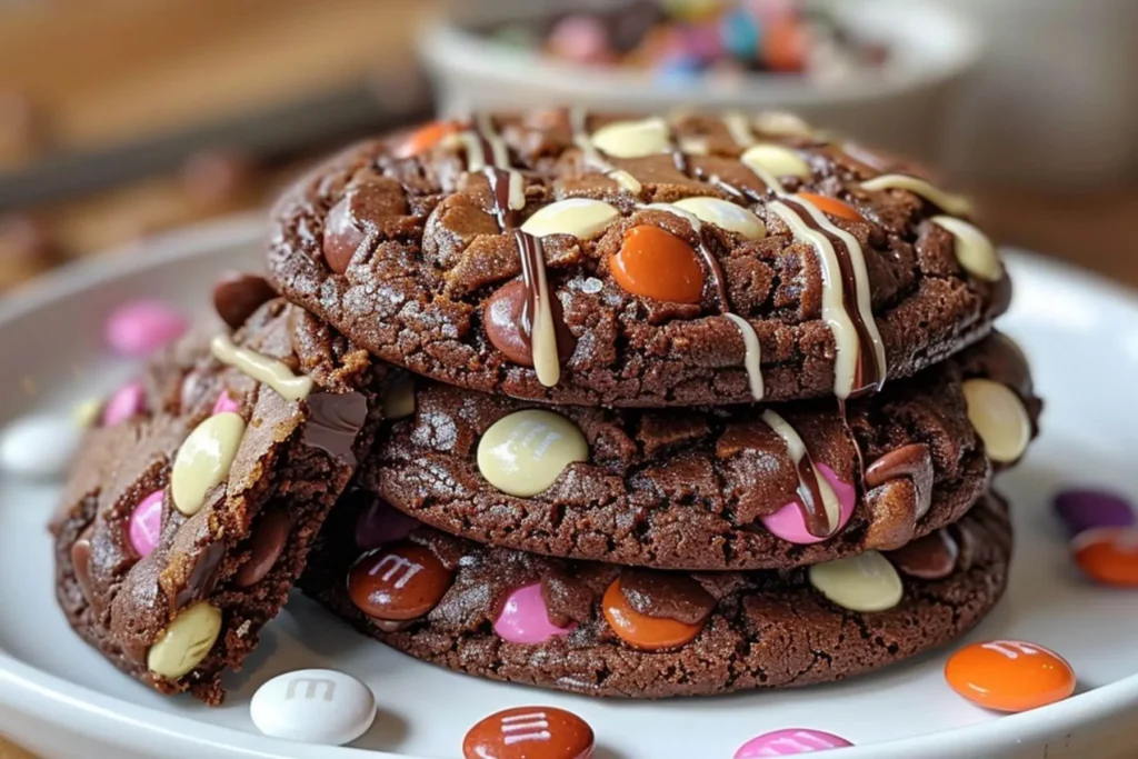 Halloween cookies decorated with sprinkles and colorful icing