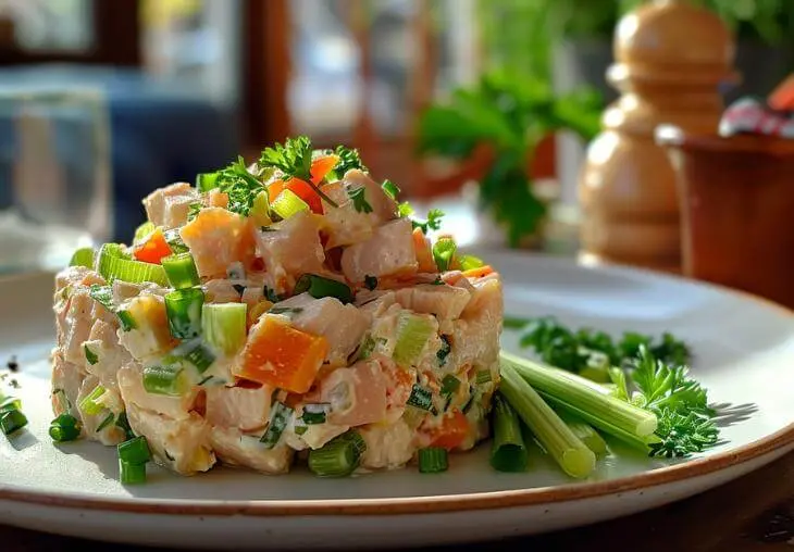 Tuna Salad No Mayo: Easy Recipe Tips and Variations 10 Tuna salad no mayo served with fresh herbs, showing variations and serving ideas on a plate.