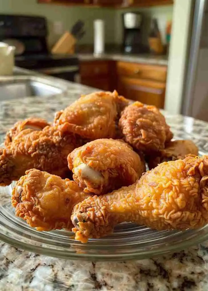 Reheat Fried Chicken (Air Fryer) 3 reheat fried chicken crispy drumsticks.webp